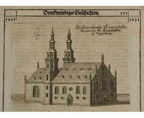 Konvolut: von 24 Bl. mit Ansichten, Trachten, Mode, Plänen, etc. Deutschland u. das europ. Ausland betreffend in Kupferstich 