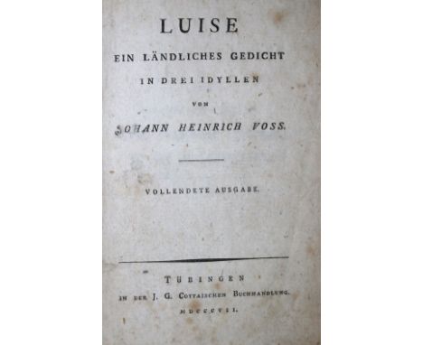 Sammlung: von 40 Schriften dt. Literatur 19. Jh. Versch. Einbde.  ╔Enthält u.a.:╗ Stockmeyer,K. Gedichte. Essen, Bädeker 1831