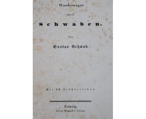Schwab,G.: Der Bodensee nebst dem Rheinthale von St. Luziensteig bis Rheinegg. 2. verm. u. verb. Aufl. 2 Tle. in 1 Bd. Stgt. 
