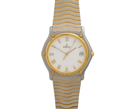   EBEL Classic Wave, Ref. E1187141. Armbanduhr.   Edelstahl/Gold 18K. Quarz-Werk. Guter Zustand, kaum Gebrauchsspuren! Papier