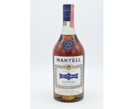 J &amp; F Martell Bleu Cognac, 75cl, sealed.  