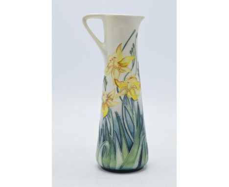 Moorcroft Daffodil / floral yellow jug, limited edition, 19cm tall.  In good condition with no obvious damage or restoration.