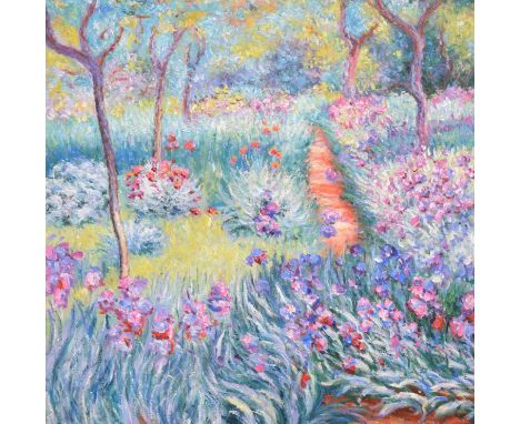 After Claude Monet (1840-1926) - Oil on canvas - Le Jardin de l'artiste à Giverny / The Artist's Garden at Giverny (1900), 74