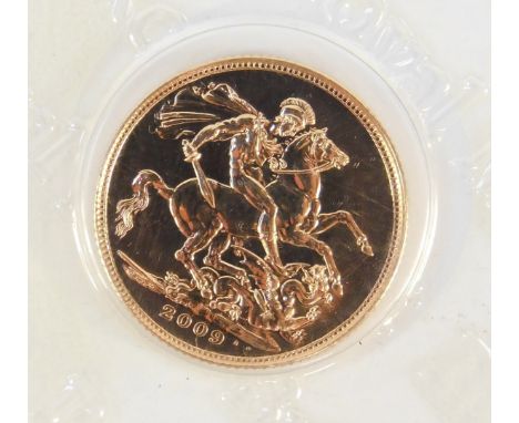 A Queen Elizabeth II gold sovereign 2009, 8.0g.