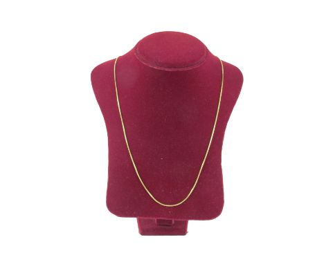 A 14ct gold box link neck chain, 4.8g.
