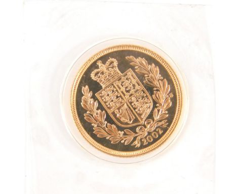 An Elizabeth II gold sovereign 2002, 8.0g.