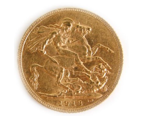 A George V full gold sovereign 1913, 8.0g.