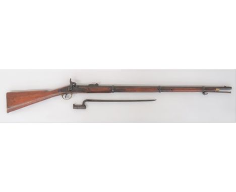 1853 First Pattern Enfield Contract Three Band Percussion Rifle By Windsor .577, 39 inch barrel. Â&nbsp;Front blade sight and
