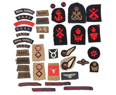 37 x Cloth Badges And Titlesincluding printed 1st AGRA slip on Â ... Printed 2nd AGRA ... Embroidery N 1/2 wing ... Pair RAMC