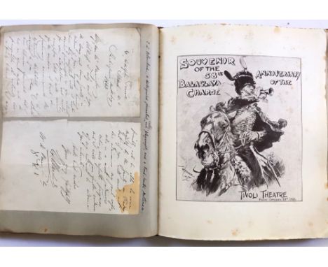 11th Hussars Charge of the Light Brigade Scrapbook of William Henry Pennington This historic scrapbook was compiled by Willia