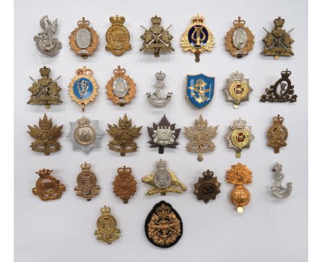 30 x Canadian Cap Badgesincluding brass QC RCAC ... Bi-metal QC 120 Regiment Blinde ... Brass QC Royal Montreal Regiment ... 