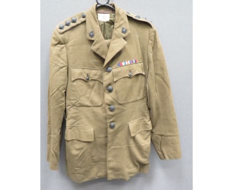 WW2 Dated Royal Army Chaplains Department Service Dress Uniformkhaki, single breasted, open collar tunic. Â Patch chest pocke