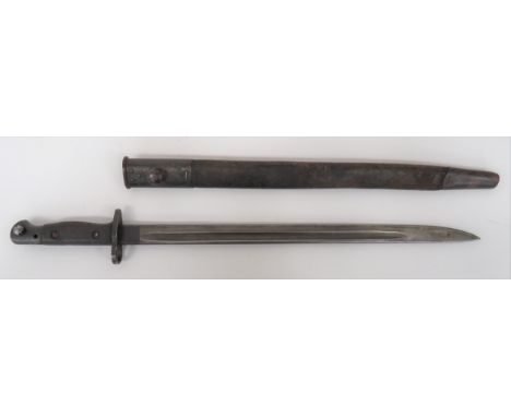 WW1 Dated British 1907 Pattern SMLE Bayonet17 inch, single edged blade with fuller. Â The forte with maker "Wilkinson" dated 