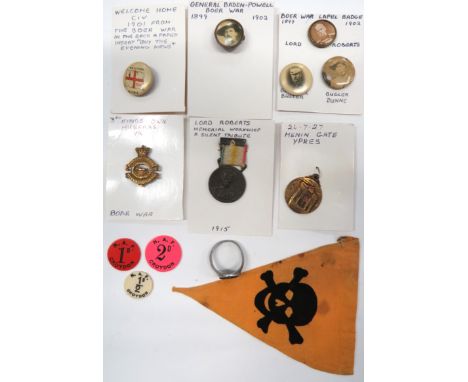 Boer War And Later Lapel Badgescelluloid examples include CIV Welcome Home ... Lord Roberts ... General Buller ... Baden Powe