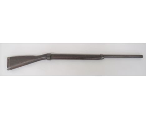 Early 20th Century Bayonet Practice Rifle32 inch barrel. Â Front plunger rod absent. Â Rear breech strengthening ring with lo