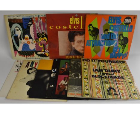 12" Vinyl LPs 1970's &amp; 80's New Wave, Pop and Indie including Elvis Costello; Ian Dury; Any Trouble; Ellen Foley; Blondie