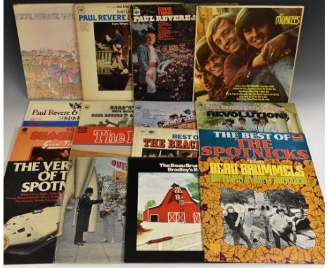 12" Vinyl LPs, American Pop and Rock: The Monkees, Paul Revere &amp; The Raiders; the Beach Boys; The Spotnicks: The Beau Bru