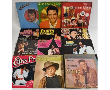 12" Vinyl LPs, Elvis Presley, including Film Soundtracks (20), compilations 12" singles (2), 10" LPs (2) 50th Anniversary 10"