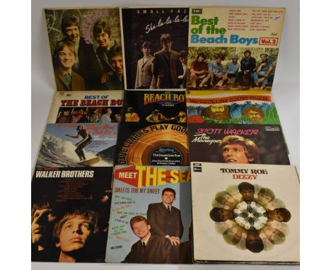 12" Vinyl LPs - Mainly 1960's &amp; 70's Pop including The Small Faces; the Beach Boys; The Walker Brothers; Mamas &amp; Papa