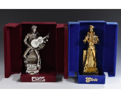 Whiskey - A limited edition McCormick Distilling Co Elvis Presley Silver Anniversary musical whiskey decanter, sealed with or