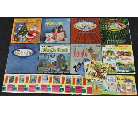 Vinyl Records - 12" LPs and 6"singles - mostly Disneyland inc LPS, Bambi, Th Jungle Book, Cinderella, Peter Pan, Snow White a
