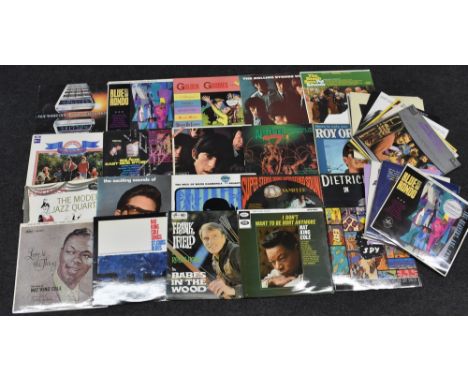 Vinyl Records - LPs and 12 inch singles , 1970s, 80 and later inc The Rolling Stones, Squeeze, The Beach Boys, Hollies, Human