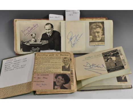 Autographs - sporting, entertainment and other to include 1930s cricket teams, Yorkshire County Cricket Club Len Hutton, Herb