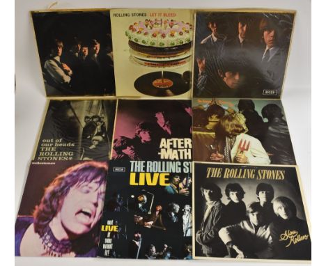 12" Vinyl LPs, The Rolling Stones - The Rolling Stones, Between The Buttons (no sleeve), Let It Bleed (stereo), No.2, Out of 