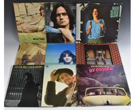 12" Vinyl L.P.s - James Taylor - James Taylor, Sweet Baby James, Mud Slide Slim and The Blue Horizon; Carole King - Music; Gr