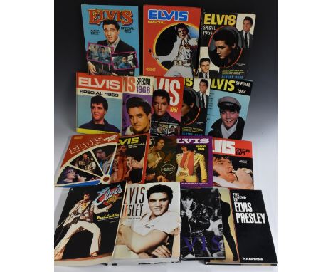 Music Memorabilia - Elvis Presley, books, 1964 Special;  others 1965,1967, 1967, 1969, 1973, 1974, 1975, 1976, 1982, 1983, Pa