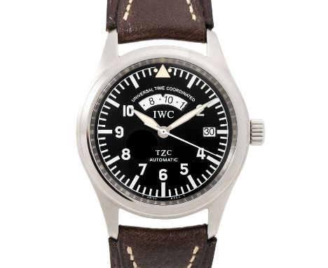 IWC Fliegeruhr Spitfire UTC "UNGETRAGEN" Ref 3251 Herrenuhr mit Papieren. Edelstahl. Automatik-Werk Kal. 37526 mit guten Gang