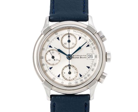 RAINER BRANDT "Axiom" Herren Chronograph, Ref. WMRB 1 77 39. Edelstahl. Automatic-Werk Kal. ETA 7750, sehr gute Gangwerte (-4