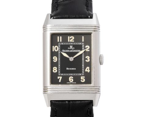 JAEGER LECOULTRE Reverso Grande Taille Shadow Ref. 271.8.61 Herrenuhr. Erstkauf 04.04.1997 bei Georges Muther. Edelstahl. Han