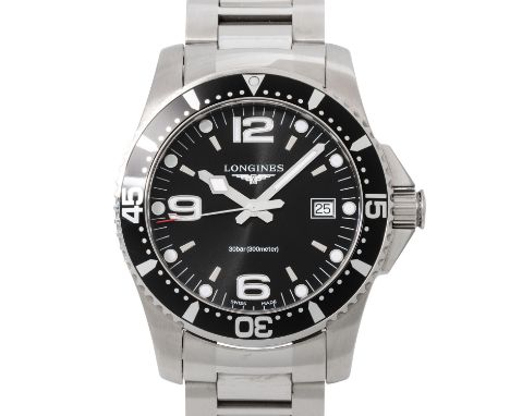 LONGINES Hydroconquest Ref L37404566 Herrenuhr. Box und Papiere. Edelstahl. Quarzwerk in funktionsfähigem Zustand. Neue Batte