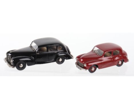 Two Sanger White Metal Models, Humber Super Snipe and Hillman Minx, 1;43 scale, both in excellent to near mint unboxed condit