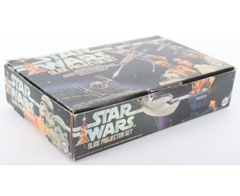 Star Wars Chad Valley Kenner Slide Projector Set, circa 1977, contains all plastic battery operated slide projector with 8 do