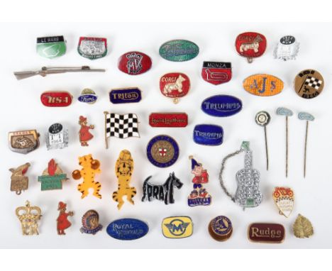 Quantity of Enamel Lapel Badges, including: 2 x Corgi Model Club, Hornby Railway Company, Noddy Chiver’s Jams, Royal Enfield,