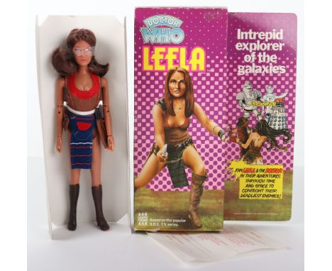 Scarce Denys Fisher Dr.Who Leela 9 inch Figure, circa 1976, in mint original condition, consumer services department returns 