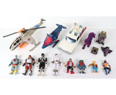 Quantity of Vintage 1980s &amp; 1990s toys, including, Kenner/Columbia pictures 1984 ghostbusters ecto-1, in fair condition m