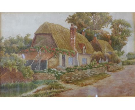 R. Foster, five watercolours, framed 