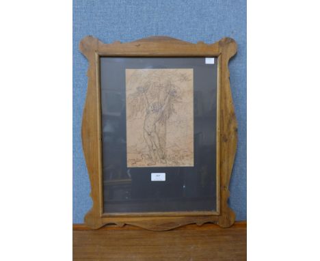 An Old Master style print, framed 