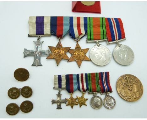 British Army WWII D-Day Military Cross medal group for Major H F Wheway, 22nd Dragoons, comprising Military Cross, 1939-45 St