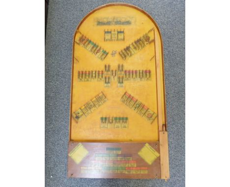 Monopoly bagatelle board with the original money and playing pieces, 103cmx54cm
