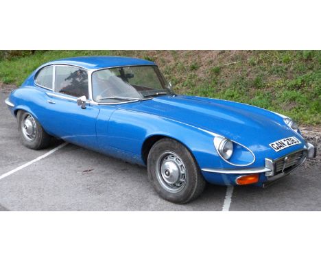 1971 E-Type Jaguar 5.3 litre V12 registration GAN 238J, by repute first owned by Prince Michael of Kent and the first manual 