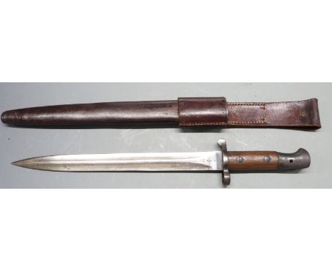 British 1903 sword bayonet, clear stamps to ricasso including Enfield makers mark and pommel, OTC (Officer Training Corps),&n