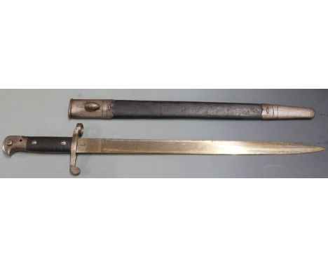 British 1887 pattern Martini Henry sword bayonet Mk3, clean stamps to ricasso and pommel, Wilkinson Sword Company to&nbsp;46c