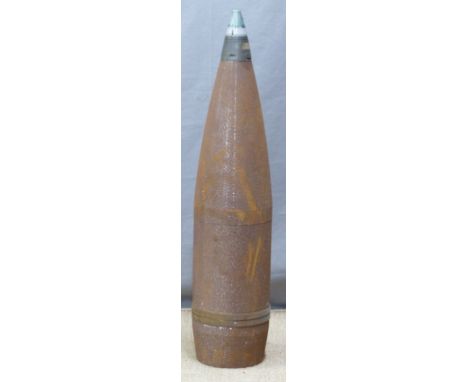 155mm gun practice or drill round, with timer fuse marked L92A2 dated 79. Consigned by a Royal Navy museum