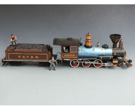 Bachmann G gauge V &amp; TRR 4-6-0 American locomotive and tender '26'.&nbsp;