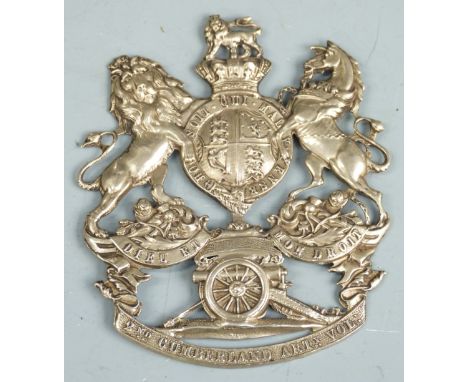 Victorian British Army helmet plate for the 2nd Cumberland Artillery Volunteers&nbsp;