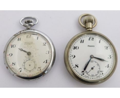 Two British Railways pocket watches, one a Phenix Scottish region the other Montine Southern region, both with subsidiary dia